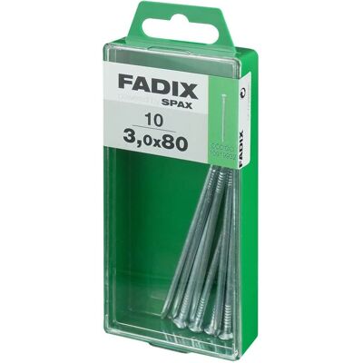 FADIX 3,0 x 80 mm Nägel - Stahl - 10 Stück FADIX 3,0 x 80 mm Nägel - Stahl - 10 Stück