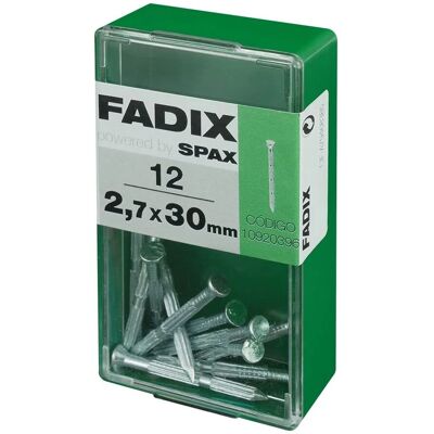 FADIX Nägel 2,7 x 30 mm - Flachkopf - 12 Stück FADIX Nägel 2,7 x 30 mm - Flachkopf - 12 Stück