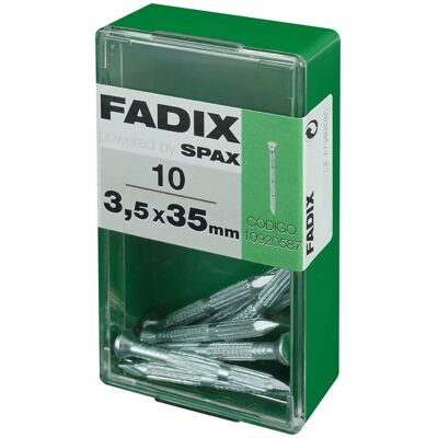 Fadix 3,5x35 mm Flache Kopf Nägel - 10 Stücke Fadix 3,5x35 mm Flache Kopf Nägel - 10 Stücke