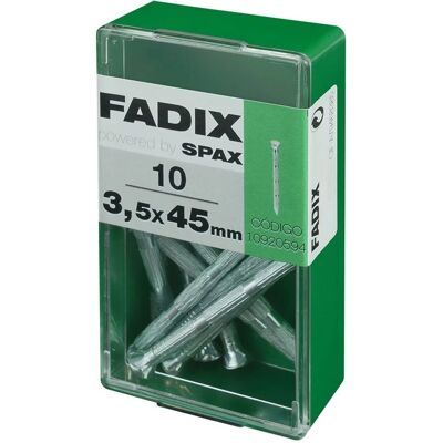 Clous Fadix 3,5x45 mm Tête Plate - 10 Unités - Publicité Clous Fadix 3,5x45 mm Tête Plate - 10 Unités - Publicité