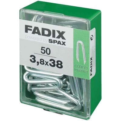FADIX 3,8 x 38 mm Clous pour clôture - Fencing Staples - Publicité FADIX 3,8 x 38 mm Clous pour clôture - Fencing Staples - Publicité