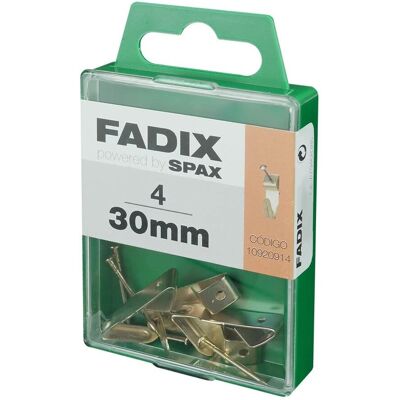 Appendini FADIX - 30 mm - Confezione da 4 - Ganci per cornici Appendini FADIX - 30 mm - Confezione da 4 - Ganci per cornici