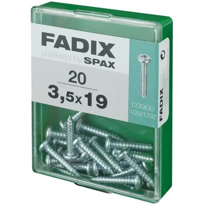 FADIX Stahl Schrauben mit Rundkopf - Blech - 20 Stück FADIX Stahl Schrauben mit Rundkopf - Blech - 20 Stück