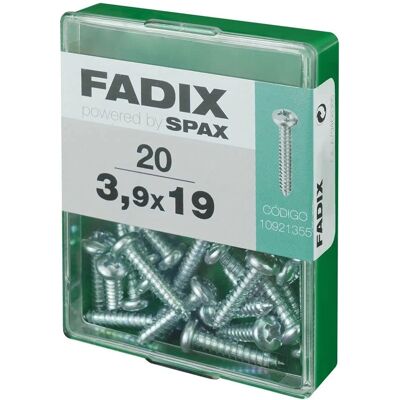 FADIX Schroef - Ronde kop Staal 3,9x16/19mm - Plaatmetaal FADIX Schroef - Ronde kop Staal 3,9x16/19mm - Plaatmetaal