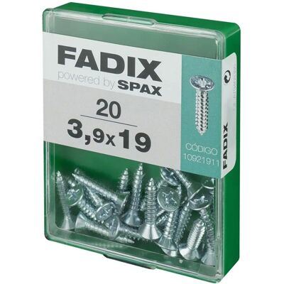 Fadix 18101 Stahl Gewindeschraube für Blech - 20 Stück Fadix 18101 Stahl Gewindeschraube für Blech - 20 Stück