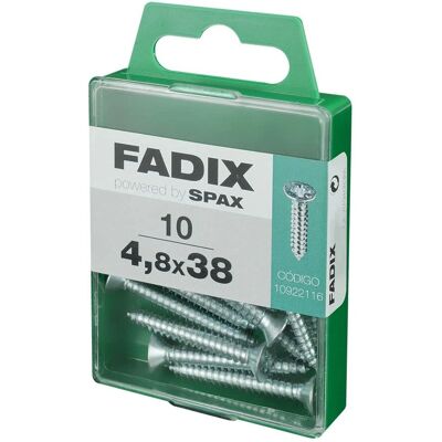 FADIX 7982 Viti in acciaio a testa piatta - 10 Unità FADIX 7982 Viti in acciaio a testa piatta - 10 Unità
