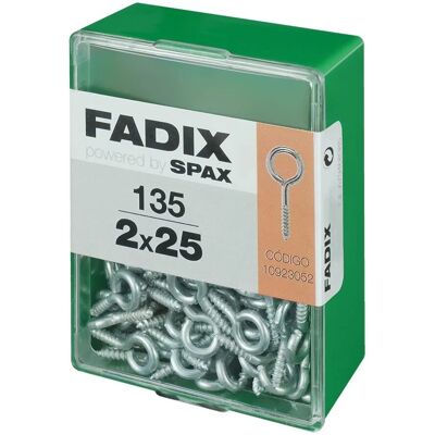 FADIX Stahlaugen - 2,0 x 25 mm - Schraubösen FADIX Stahlaugen - 2,0 x 25 mm - Schraubösen