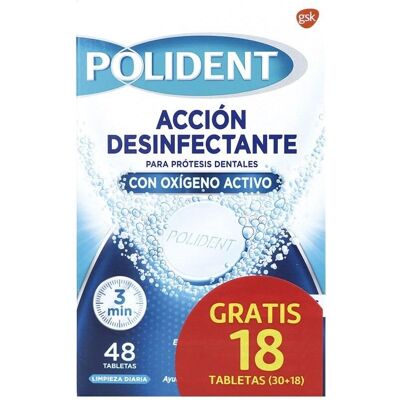 Polident Original Tablettes de Nettoyage - Tablettes de Nettoyage - Publicité Polident Original Tablettes de Nettoyage - Tablettes de Nettoyage - Publicité