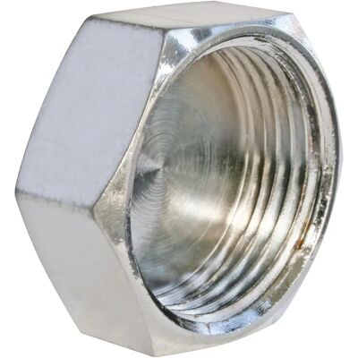 Somatherm for you - Bouchon laiton Chrome Femelle 12/17 - Raccord plomberie Somatherm for you - Bouchon laiton Chrome Femelle 12/17 - Raccord plomberie
