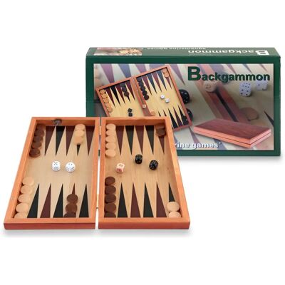 Aquamarine Backgammon Training Board Game - Wooden Travel Case Aquamarine Backgammon Training Board Game - Wooden Travel Case