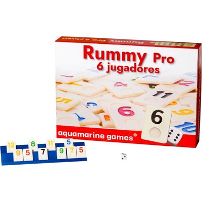 Aquamarine Games - Rummy, 6 joueurs - Jeu de société - Publicité Aquamarine Games - Rummy, 6 joueurs - Jeu de société - Publicité