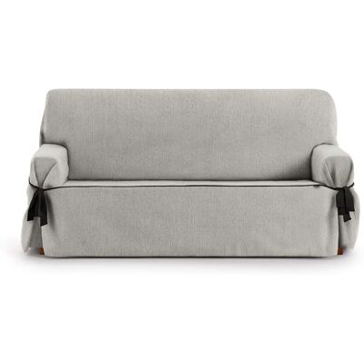 Eysa Sofa Cover - 1 - Band-Trim Light Gray - Sofa Cover with Straps Eysa Sofa Cover - 1 - Band-Trim Light Gray - Sofa Cover with Straps