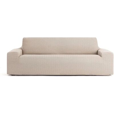 Housse de Canapé Beige EYSA 4 Places - Tissu Bie-élastique - Publicité Housse de Canapé Beige EYSA 4 Places - Tissu Bie-élastique - Publicité