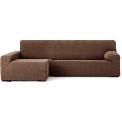 Housse de Canapé Longue avec Bras Gauche Eysa JAZ - Polyester et Coton - Marron - Publicité Housse de Canapé Longue avec Bras Gauche Eysa JAZ - Polyester et Coton - Marron - Publicité