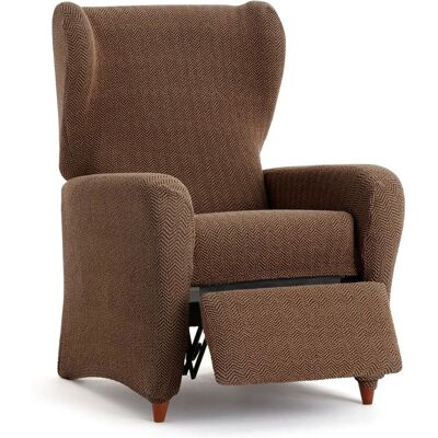 Housse de Fauteuil EYSA JAZ Marron - Armchair Slipcover - Publicité Housse de Fauteuil EYSA JAZ Marron - Armchair Slipcover - Publicité