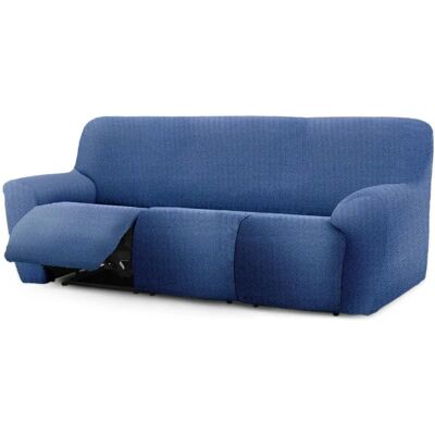 Housse de canapé EYSA JAZ bleu 3 places - Tissu bi-extensible - Publicité Housse de canapé EYSA JAZ bleu 3 places - Tissu bi-extensible - Publicité