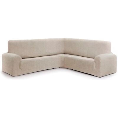 Housse de Canapé Angle Beige EYSA - 3+2 Places, Élastique, Coton-Polyester - Publicité Housse de Canapé Angle Beige EYSA - 3+2 Places, Élastique, Coton-Polyester - Publicité