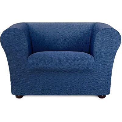 Housse de Fauteuil JAZ Bleu - Couverture de Canapé - Publicité Housse de Fauteuil JAZ Bleu - Couverture de Canapé - Publicité