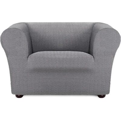 Housse de Canapé Gris Chester Klippan - Jacquard Bielastique - Publicité Housse de Canapé Gris Chester Klippan - Jacquard Bielastique - Publicité