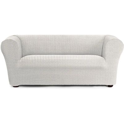 Housse de Canapé EYSA Chester/Klippan Premium Jaz - 3 Places, Bi-élastique, Blanc - Publicité Housse de Canapé EYSA Chester/Klippan Premium Jaz - 3 Places, Bi-élastique, Blanc - Publicité