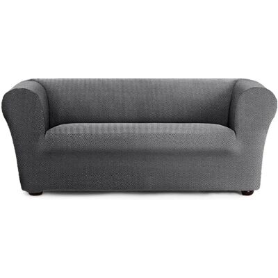 Funda de Sofá EYSA JAZ Gris Oscuro 3 Plazas 110 x 100 x 230 cm Funda de Sofá EYSA JAZ Gris Oscuro 3 Plazas 110 x 100 x 230 cm