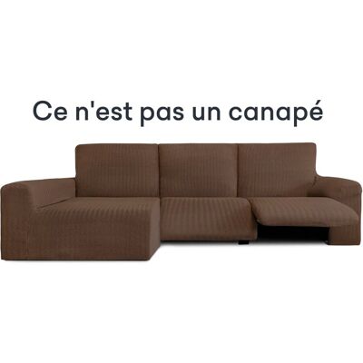 Housse de Canapé Jaz Marron Bras Long Gauche - Canapé - Publicité Housse de Canapé Jaz Marron Bras Long Gauche - Canapé - Publicité