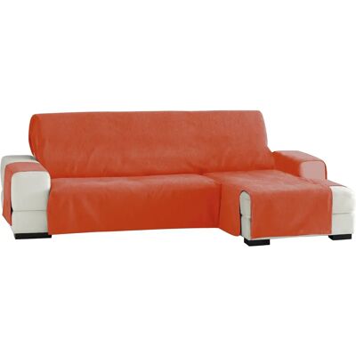 Pokrowiec na chaise longue z żakardem pomarańczowym - 240cm - Prawa Strona Pokrowiec na chaise longue z żakardem pomarańczowym - 240cm - Prawa Strona