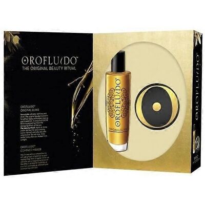 Orofluido 100ml - Haaröl + Kompaktspiegel Orofluido 100ml - Haaröl + Kompaktspiegel