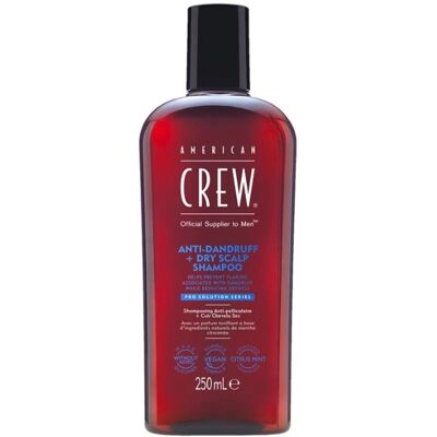 American Crew Pro Solution Series Anti-Dandruff Shampoo - Tør hovedbund 250ml American Crew Pro Solution Series Anti-Dandruff Shampoo - Tør hovedbund 250ml