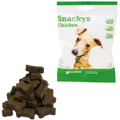 Gloria Snackys Chicken Dog Snack - 30 x 75g Gloria Snackys Chicken Dog Snack - 30 x 75g