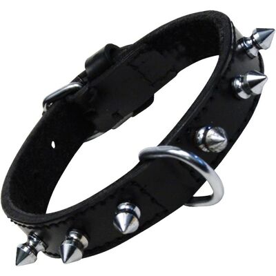 Collar para Perros Gloria Negro Pinchos - Cuero Collar para Perros Gloria Negro Pinchos - Cuero