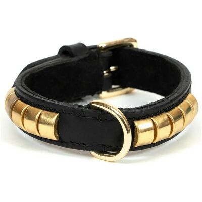 Collier pour chien Gloria Duna - Noir Doré - 35x2 cm - Publicité Collier pour chien Gloria Duna - Noir Doré - 35x2 cm - Publicité