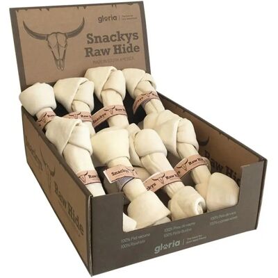 Gloria Rawhide Knot Chewy - Dog Snack - 12 Units Gloria Rawhide Knot Chewy - Dog Snack - 12 Units
