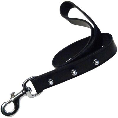 Gloria Dog Lead - Leather, 60cm, Black - Dog Lead Gloria Dog Lead - Leather, 60cm, Black - Dog Lead