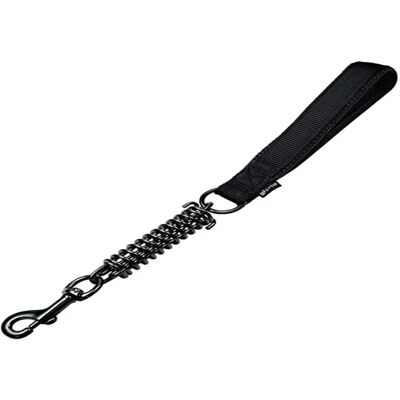 Gloria Pets Short Black Spring Strap - Dog Lead Gloria Pets Short Black Spring Strap - Dog Lead