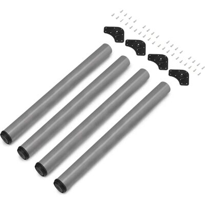 Gambe da tavolo in acciaio regolabili Emuca - Ø60mm, altezza 830-850mm Gambe da tavolo in acciaio regolabili Emuca - Ø60mm, altezza 830-850mm
