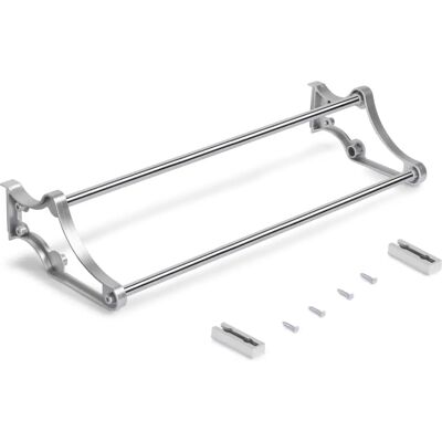 Emuca Portable Shoe Rack for Wardrobe Interior - Grey Metallic Emuca Portable Shoe Rack for Wardrobe Interior - Grey Metallic