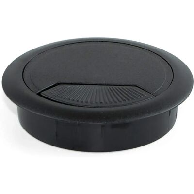 Emuca - Model 3196417 - Ronde kabeldoorvoer, 80mm - Zwart - Meubelaccessoire Emuca - Model 3196417 - Ronde kabeldoorvoer, 80mm - Zwart - Meubelaccessoire