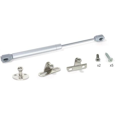 EMUCA Pistón de Gas - 10 piezas - Puertas elevables - Acero y Plástico - Gris EMUCA Pistón de Gas - 10 piezas - Puertas elevables - Acero y Plástico - Gris