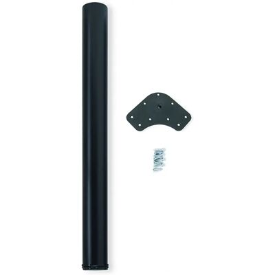 Pés de mesa em aço preto ajustáveis Emuca - Tipo de mesa Pés de mesa em aço preto ajustáveis Emuca - Tipo de mesa