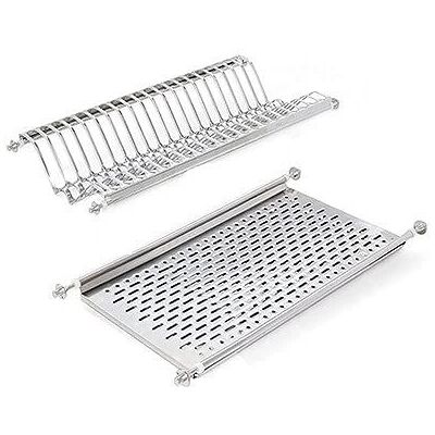 Emuca Roestvrijstalen Afwasrek - Voor 60cm Keukenkasten Emuca Roestvrijstalen Afwasrek - Voor 60cm Keukenkasten