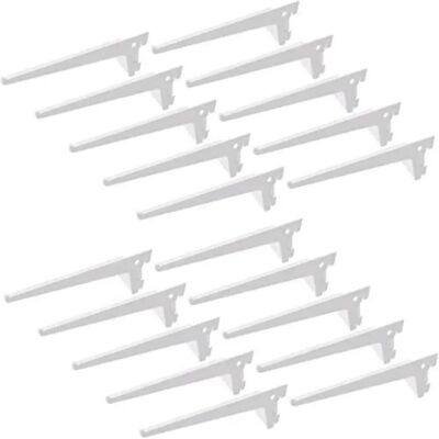 EMUCA Steel White Shelf Supports - 20 pcs EMUCA Steel White Shelf Supports - 20 pcs