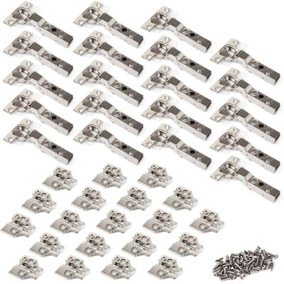 Emuca Nickel Hinges with Soft Close - Hinges Emuca Nickel Hinges with Soft Close - Hinges