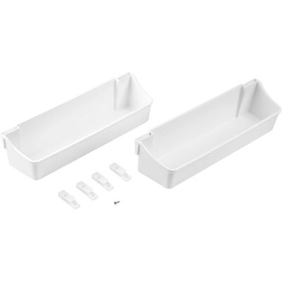 Emuca Juego de 2 Bandejas Auxiliares de Plástico 350mm - Set de Almacenamiento Emuca Juego de 2 Bandejas Auxiliares de Plástico 350mm - Set de Almacenamiento