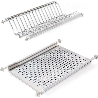Emuca Stainless Steel Dish Rack - Capacity 15-34 Plates Emuca Stainless Steel Dish Rack - Capacity 15-34 Plates