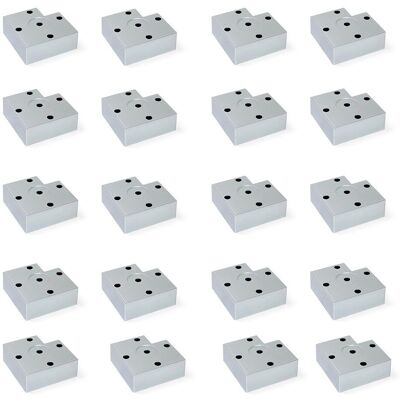 Emuca Furniture Feet Alumix7 - 30mm Height - Supports 25kg Emuca Furniture Feet Alumix7 - 30mm Height - Supports 25kg