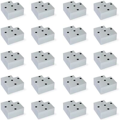Emuca Alumix7 meubelpoot - 45mm aluminium geschilderd - Doos van 20 Emuca Alumix7 meubelpoot - 45mm aluminium geschilderd - Doos van 20