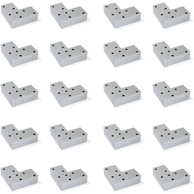 Emuca Möbelfüße Alumix 8 - 20 Stk - Max 25kg Emuca Möbelfüße Alumix 8 - 20 Stk - Max 25kg