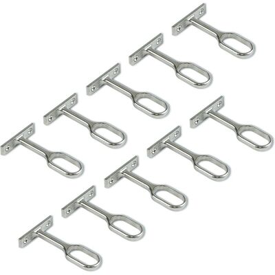 EMUCA Suporte Central para Barra de Armário - Zamak, Niquelado EMUCA Suporte Central para Barra de Armário - Zamak, Niquelado