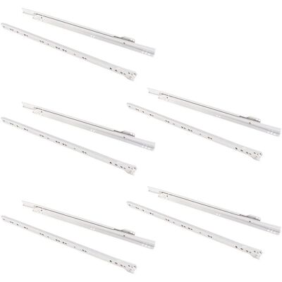 Emuca Model 550mm Drawer Guides - Partial Extract, Drop Closure Emuca Model 550mm Drawer Guides - Partial Extract, Drop Closure